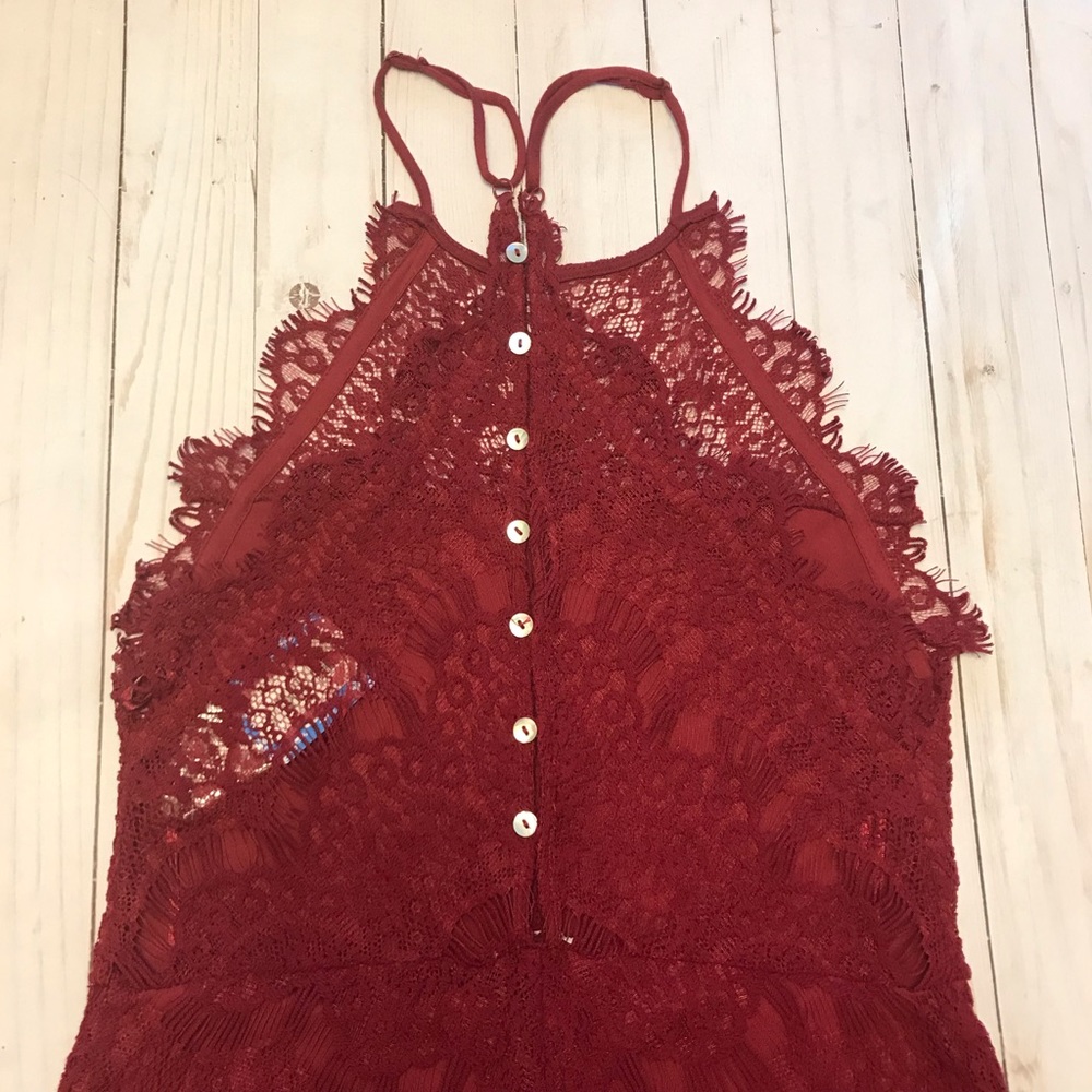 Free People She’s Got it Slip Lace Dress XS & S - Picture 7 of 8